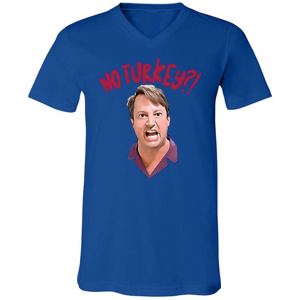 Unisex V-Neck T-Shirt - HMFGFSAA - True Royal - 3