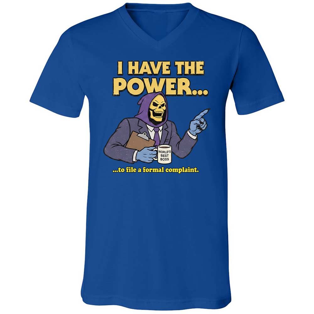 Unisex V-Neck T-Shirt - XZSLJC9S - True Royal - 3