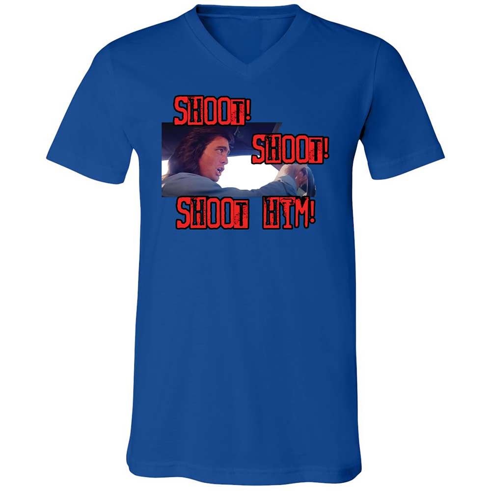 Unisex V-Neck T-Shirt - V51U6G3Y - True Royal - 3