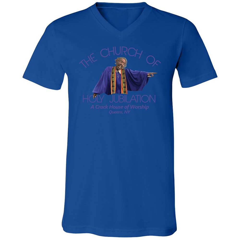 Unisex V-Neck T-Shirt - WQ3DNRZ3 - True Royal - 3