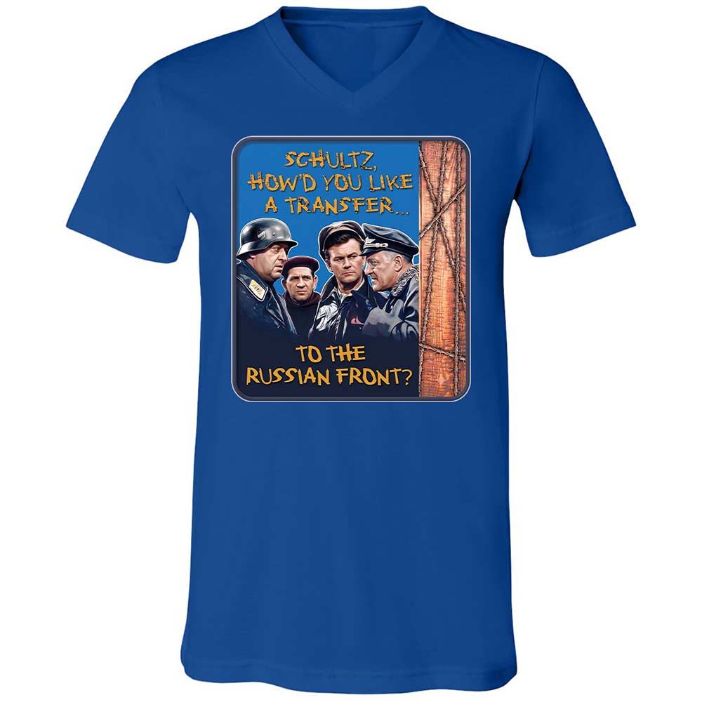 Unisex V-Neck T-Shirt - ZRPDKZGT - True Royal - 3