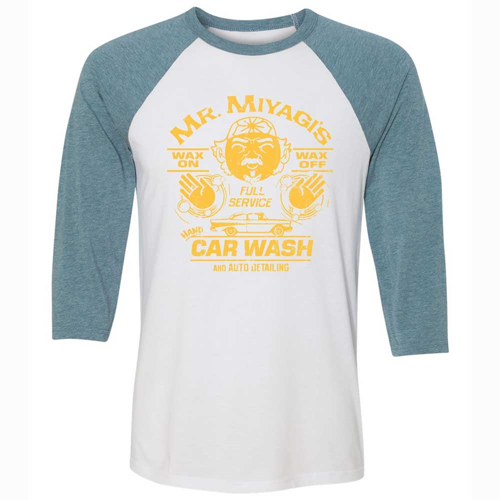 Unisex 3/4 Baseball Tee - F46QS4FQ - White/Denim - 3