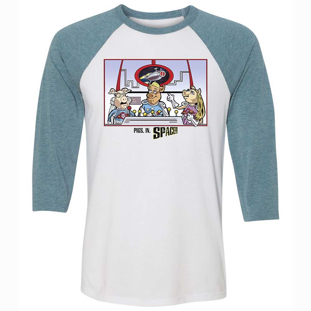 Unisex 3/4 Baseball Tee - 2SG4WK1M - White/Denim - 3