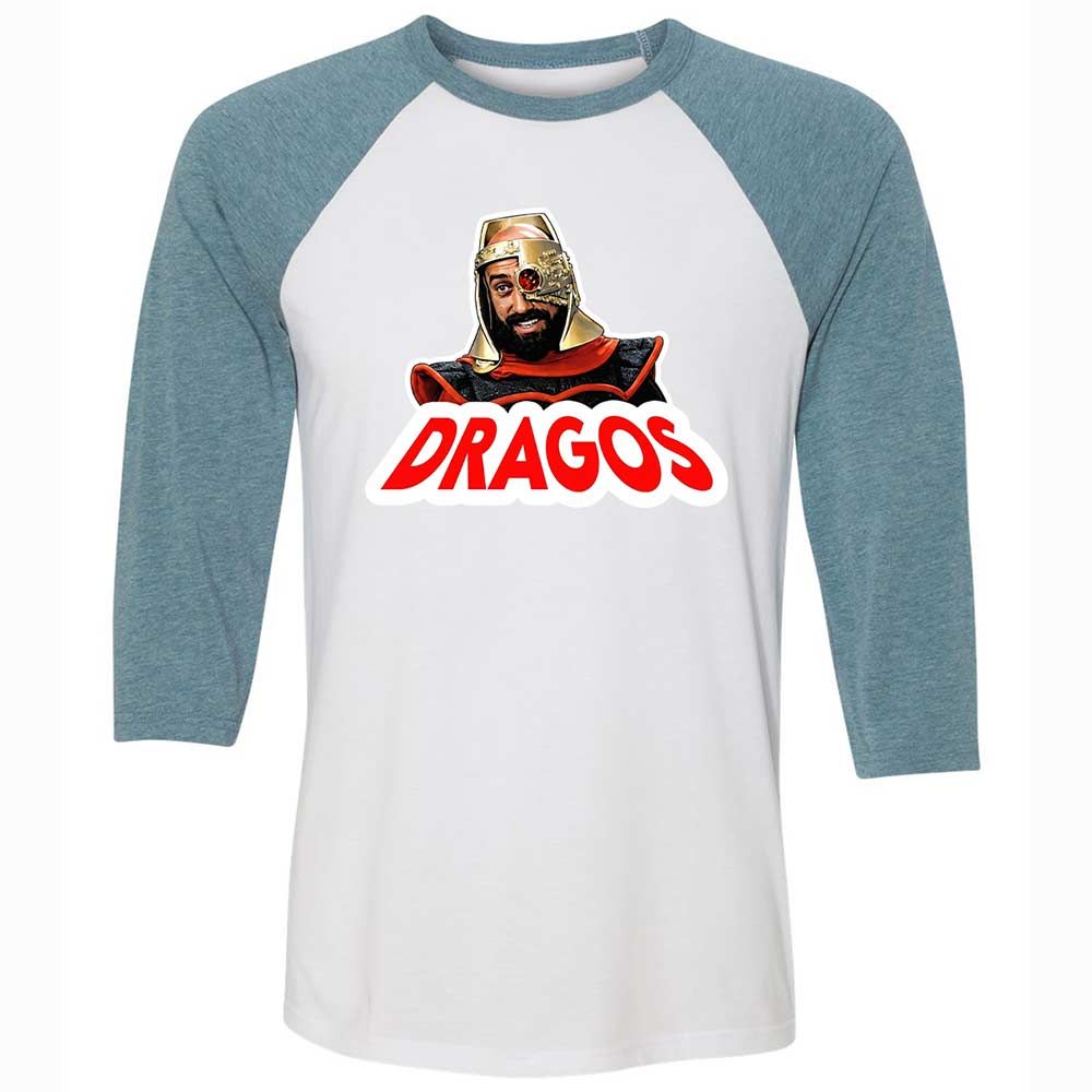 Unisex 3/4 Baseball Tee - EN5GKRTG - White/Denim - 3