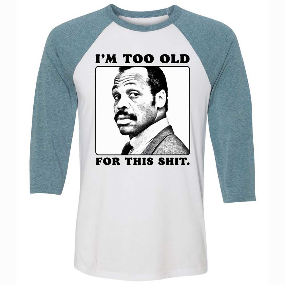 I'm too old for this shit - White/Denim - 3
