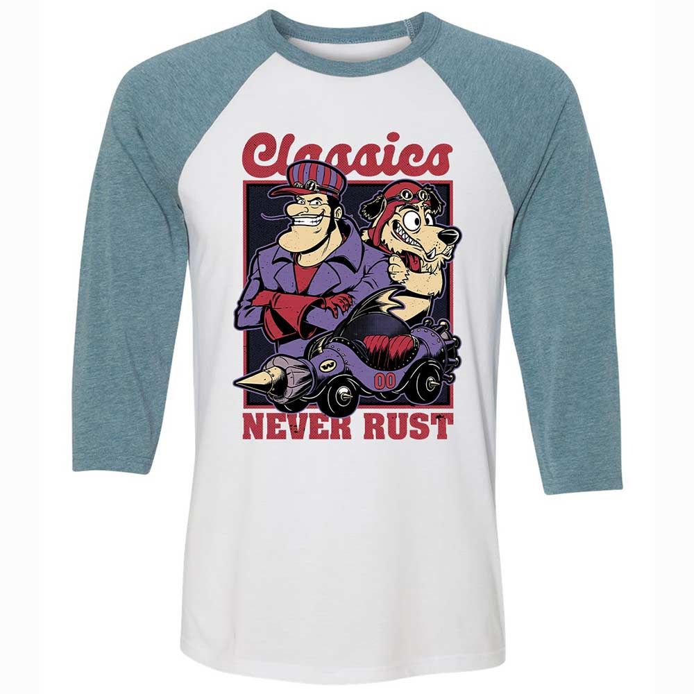 Unisex 3/4 Baseball Tee - 9JSKM9TL - White/Denim - 3