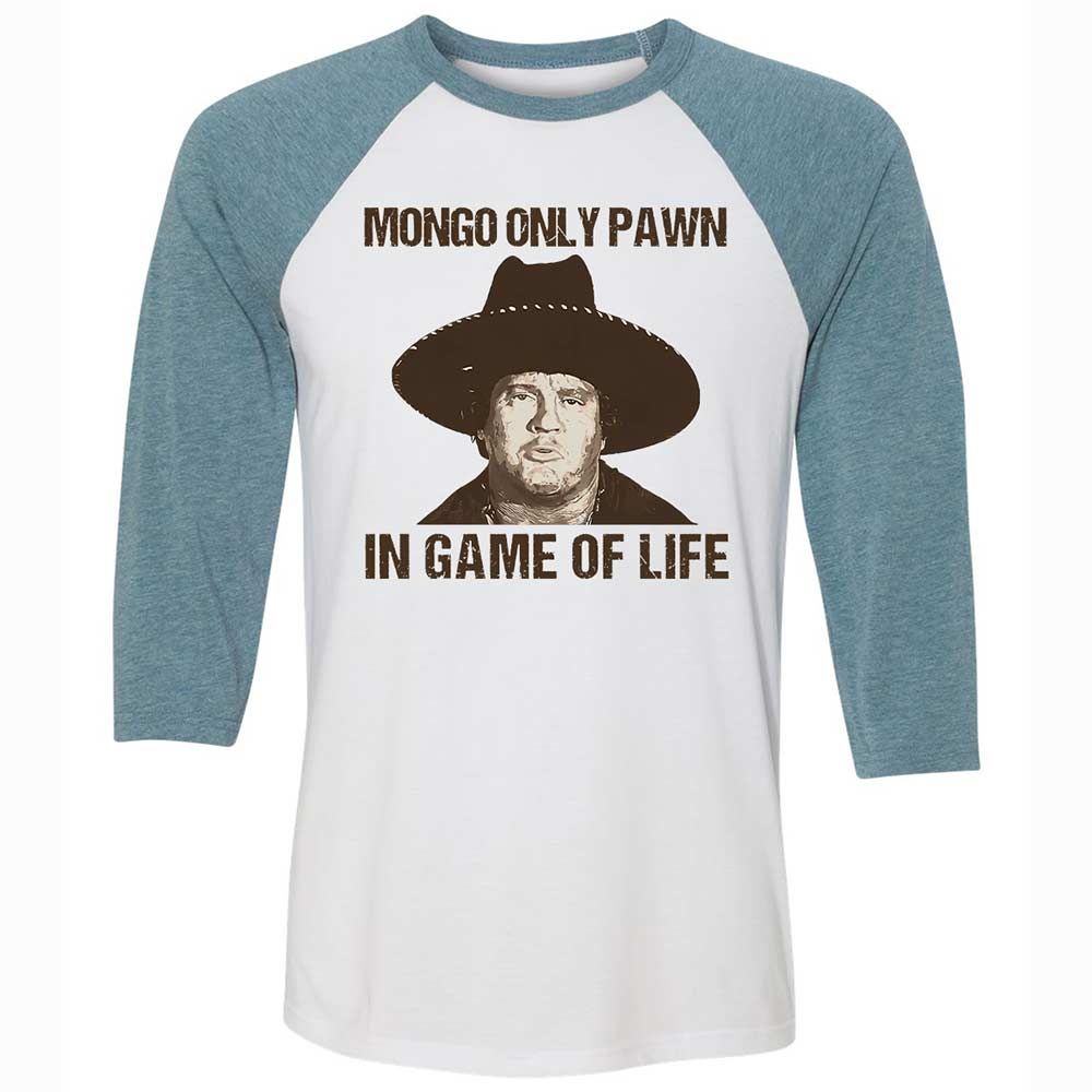 Unisex 3/4 Baseball Tee - PDFP9ZU7 - White/Denim - 3