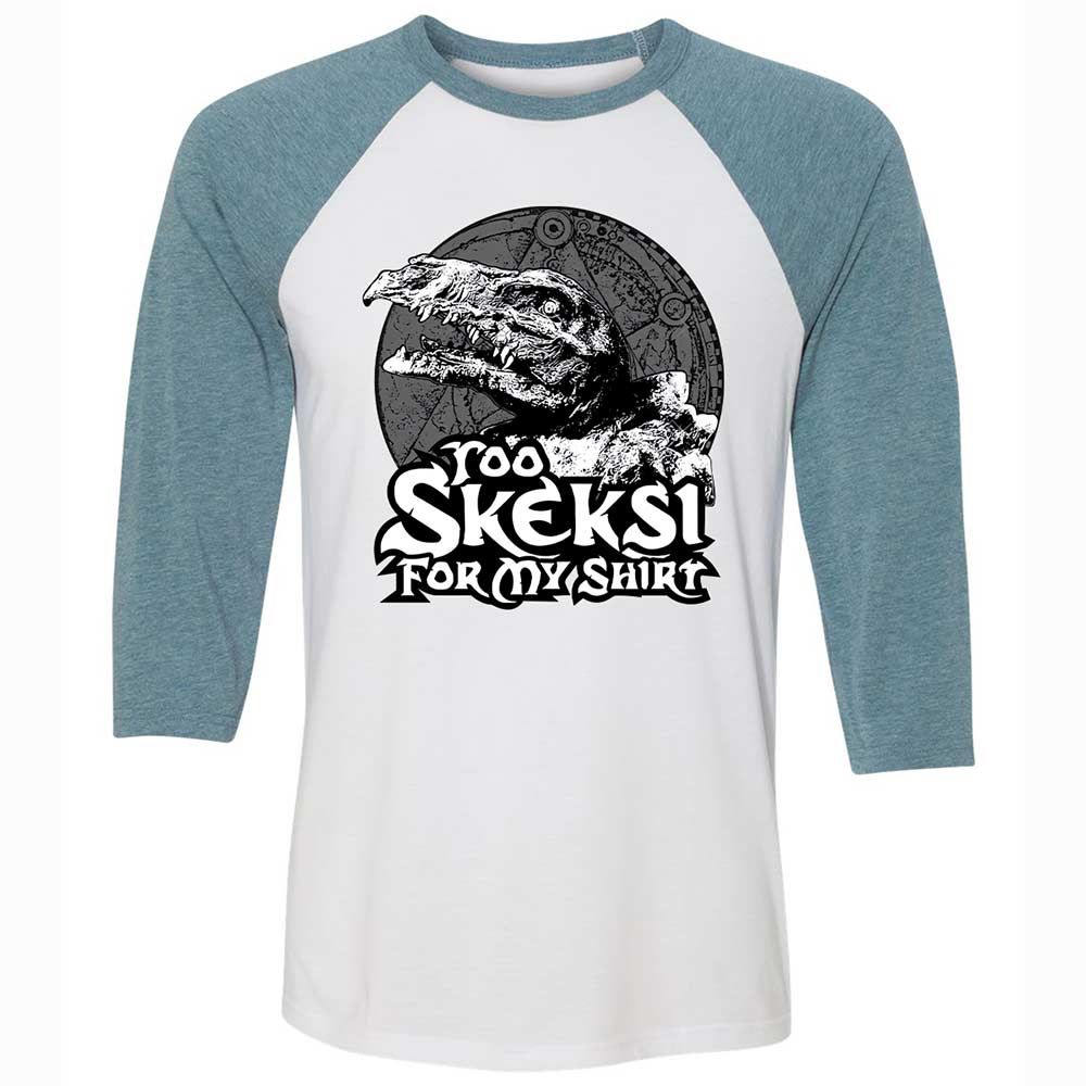 Unisex 3/4 Baseball Tee - QD15FAVQ - White/Denim - 3