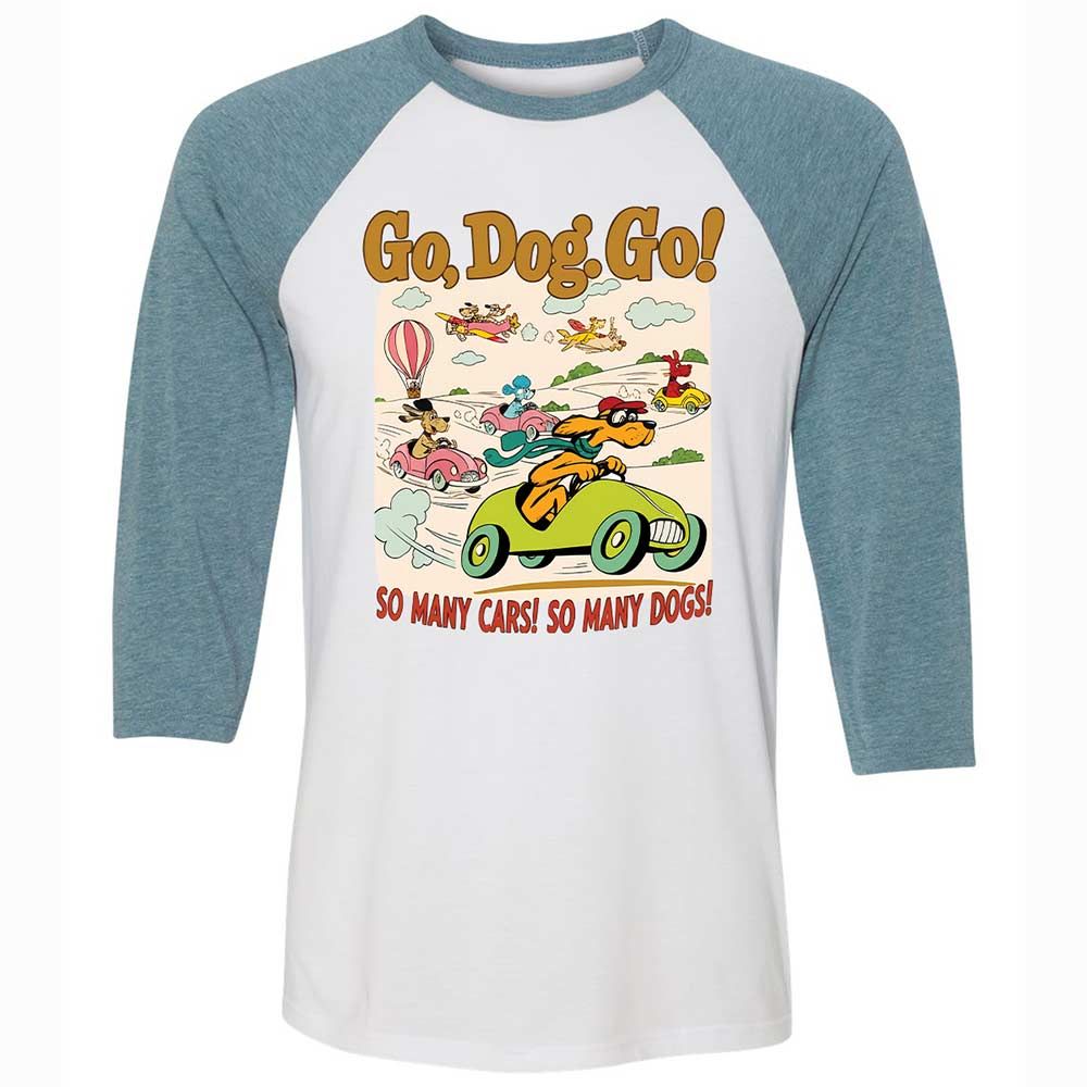 Unisex 3/4 Baseball Tee - FQ62GGSD - White/Denim - 3