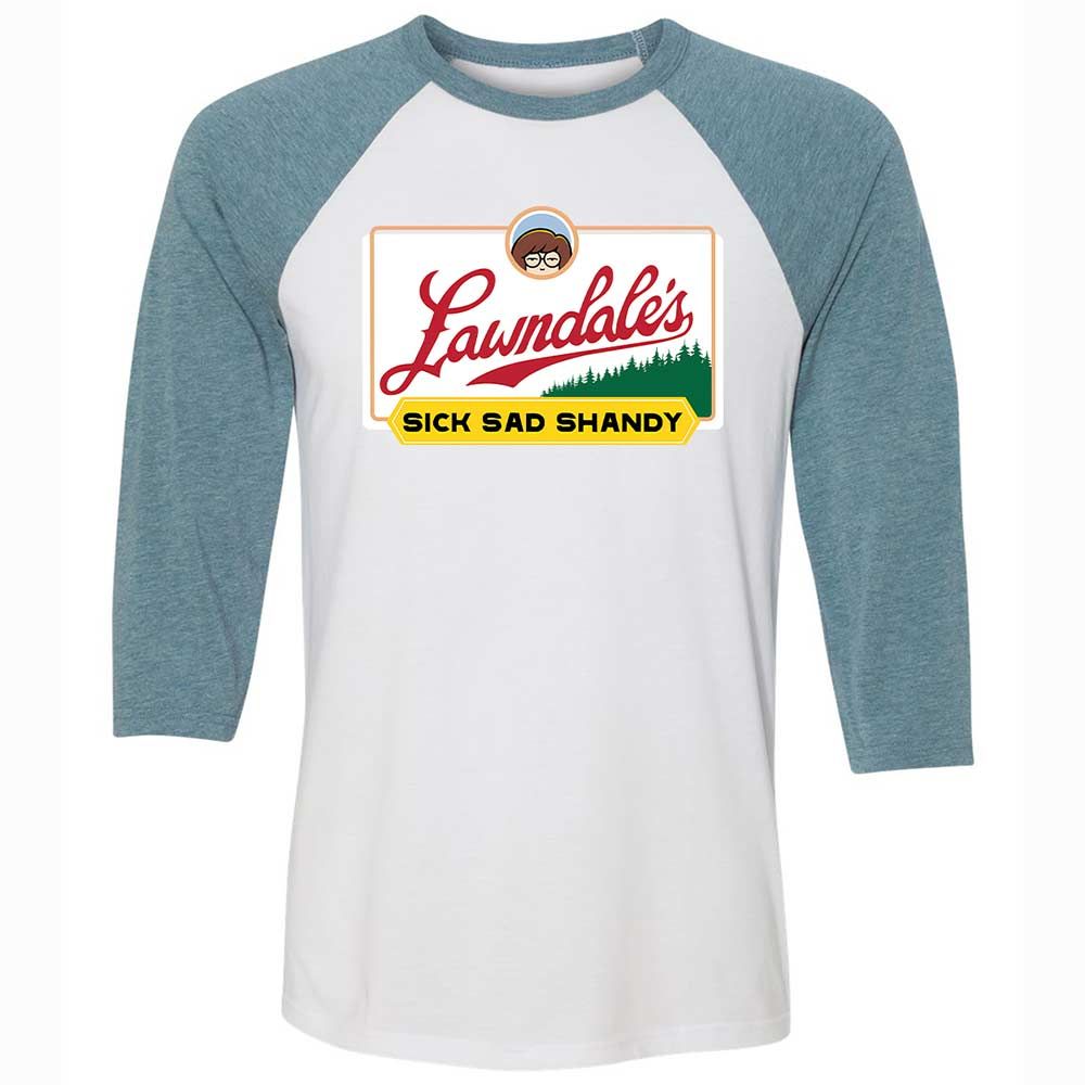 Unisex 3/4 Baseball Tee - JZLQF9QQ - White/Denim - 3