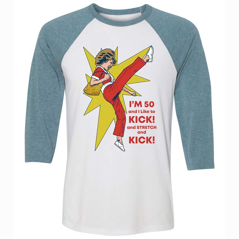 Unisex 3/4 Baseball Tee - 2H5CEKH7 - White/Denim - 3