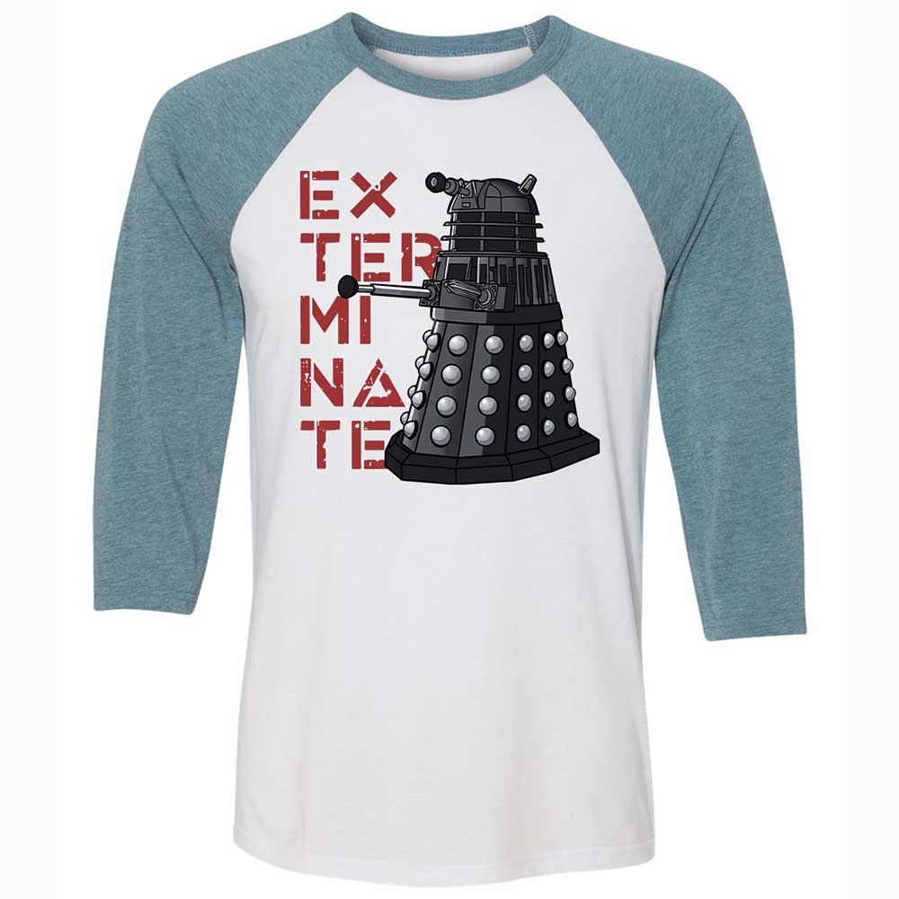 Dalek Exterminate - White/Denim - 3