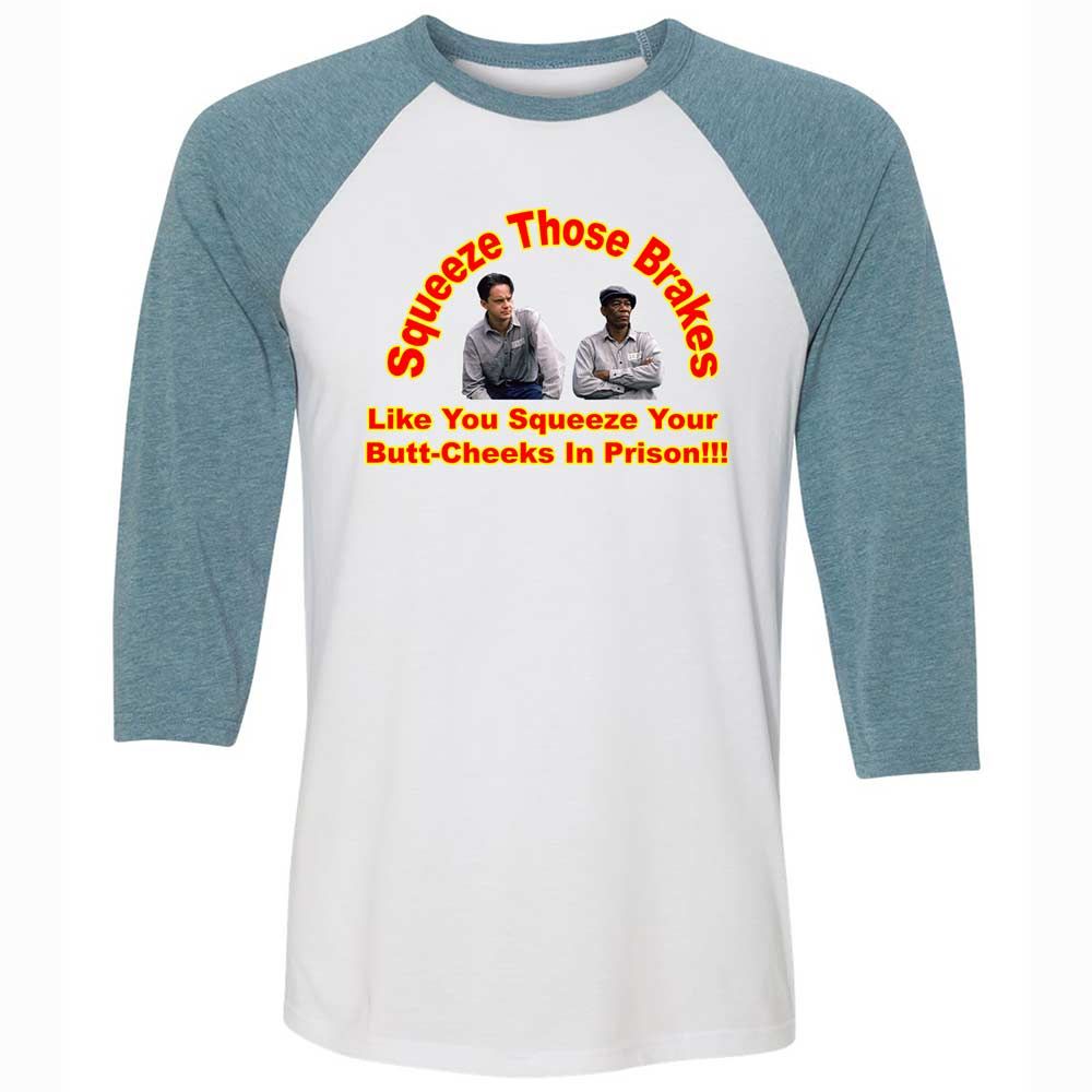 Unisex 3/4 Baseball Tee - L51KWDWG - White/Denim - 3