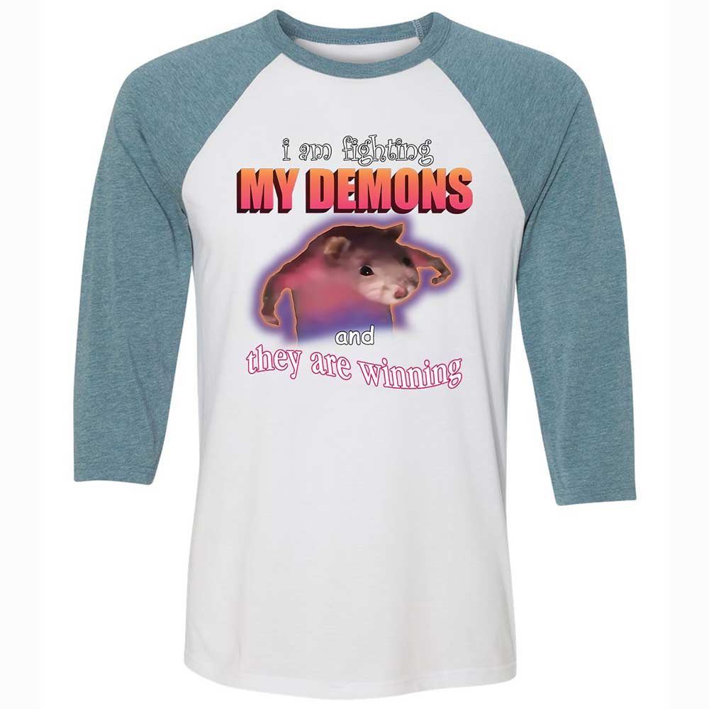 I'm fighting my demons - White/Denim - 3