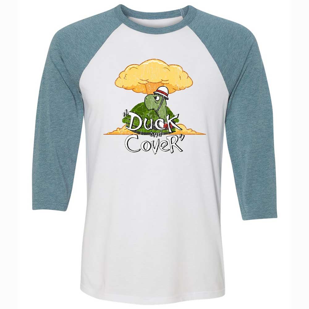 Unisex 3/4 Baseball Tee - H5ANZVNW - White/Denim - 3