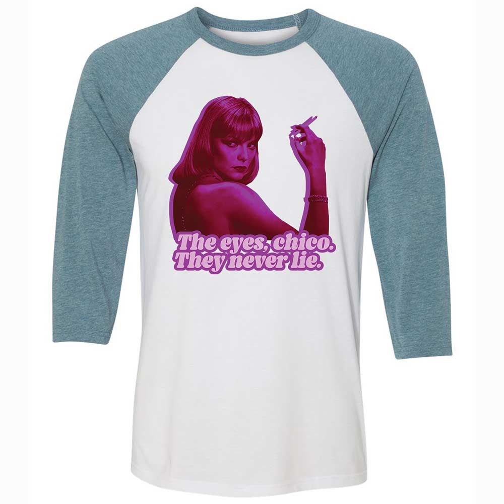 Unisex 3/4 Baseball Tee - JRCFE2FH - White/Denim - 3