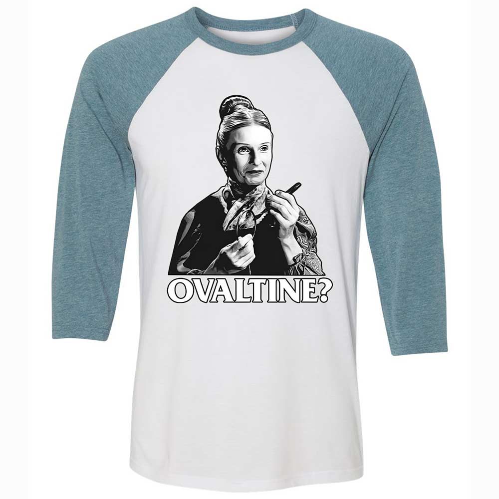 Unisex 3/4 Baseball Tee - QF8ZS3HB - White/Denim - 3