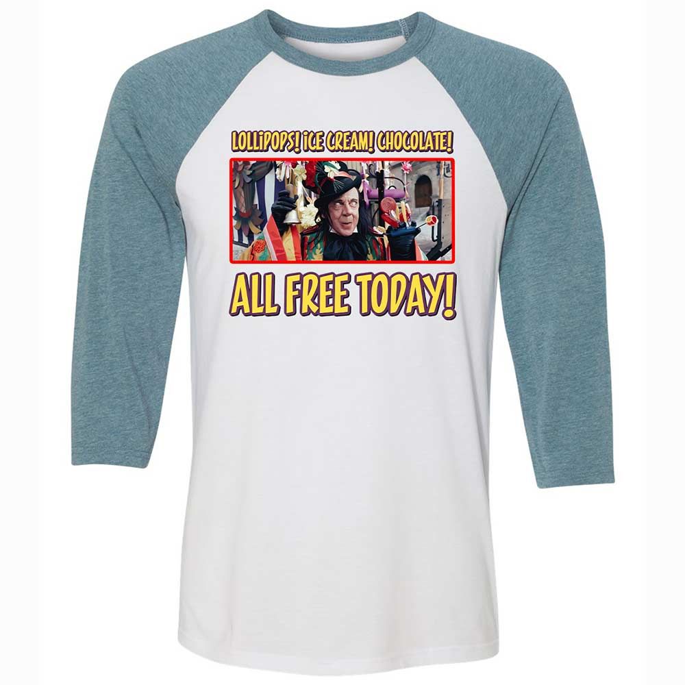Unisex 3/4 Baseball Tee - QZGTZ782 - White/Denim - 3