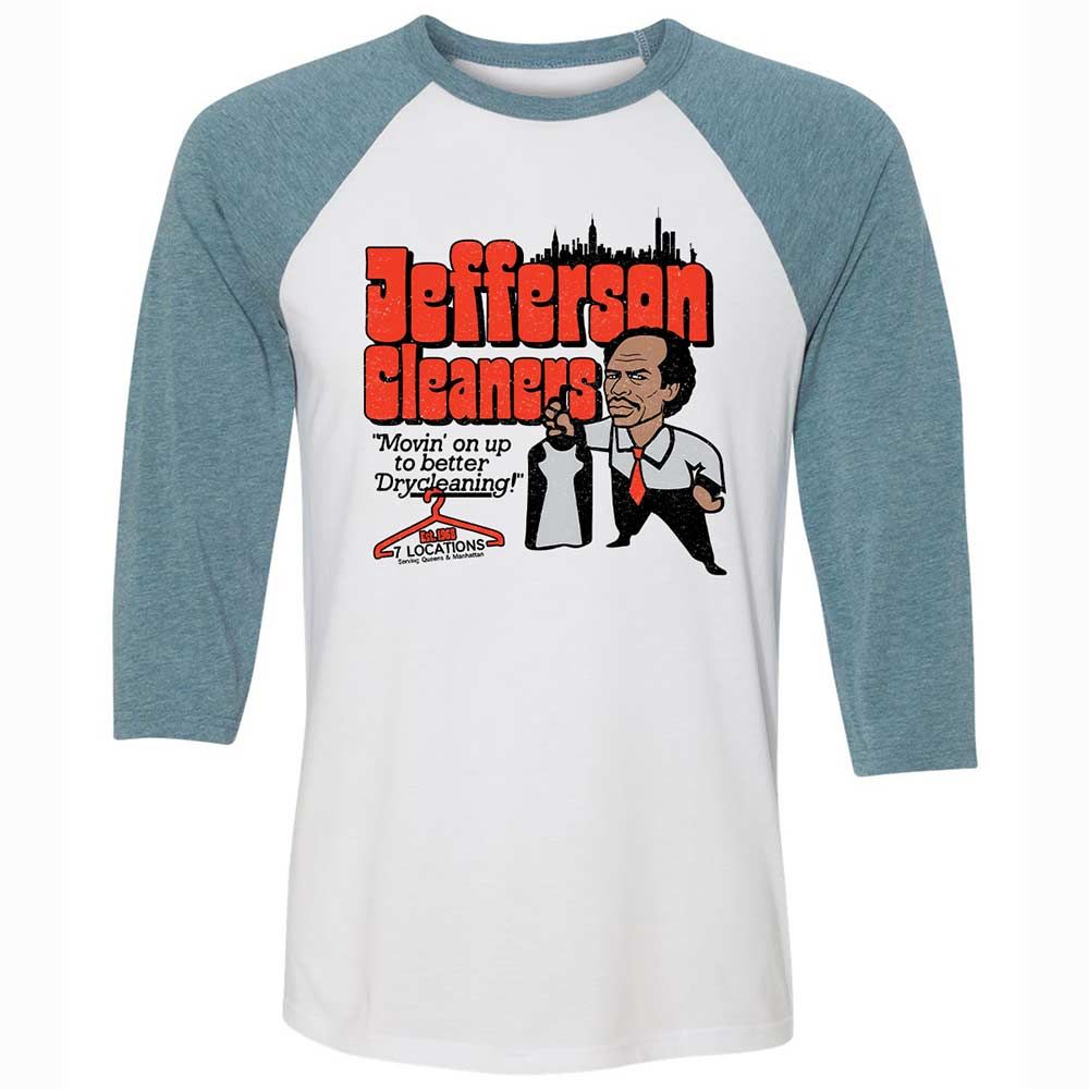 Unisex 3/4 Baseball Tee - 7W57AV6G - White/Denim - 3