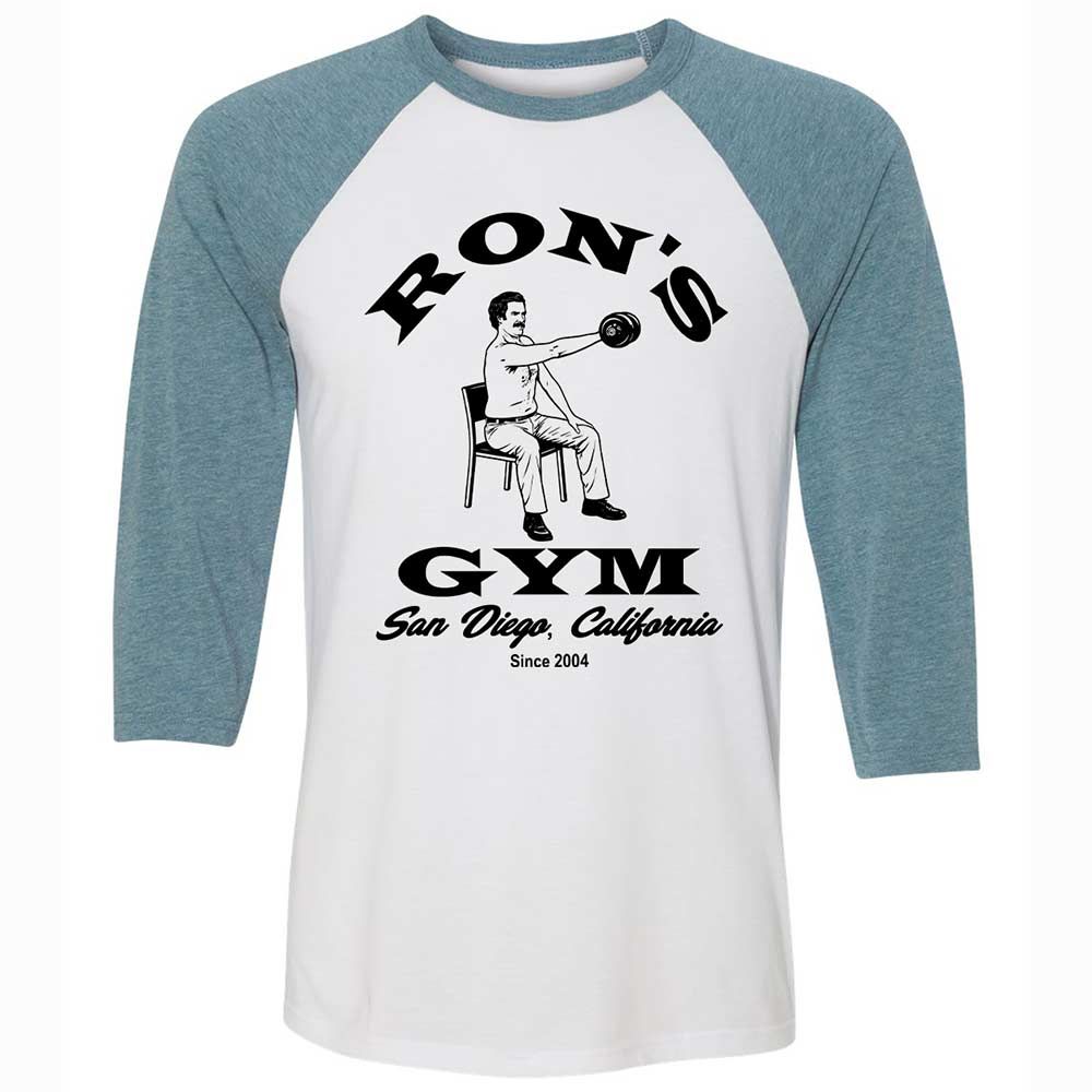 Unisex 3/4 Baseball Tee - 1R34SE9J - White/Denim - 3
