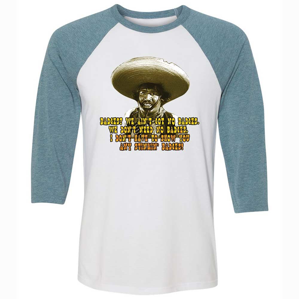 Ain't Got No Stinking Badges - White/Denim - 3
