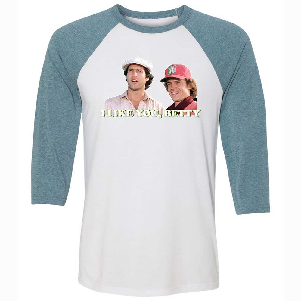 Unisex 3/4 Baseball Tee - MX2ETZG5 - White/Denim - 3