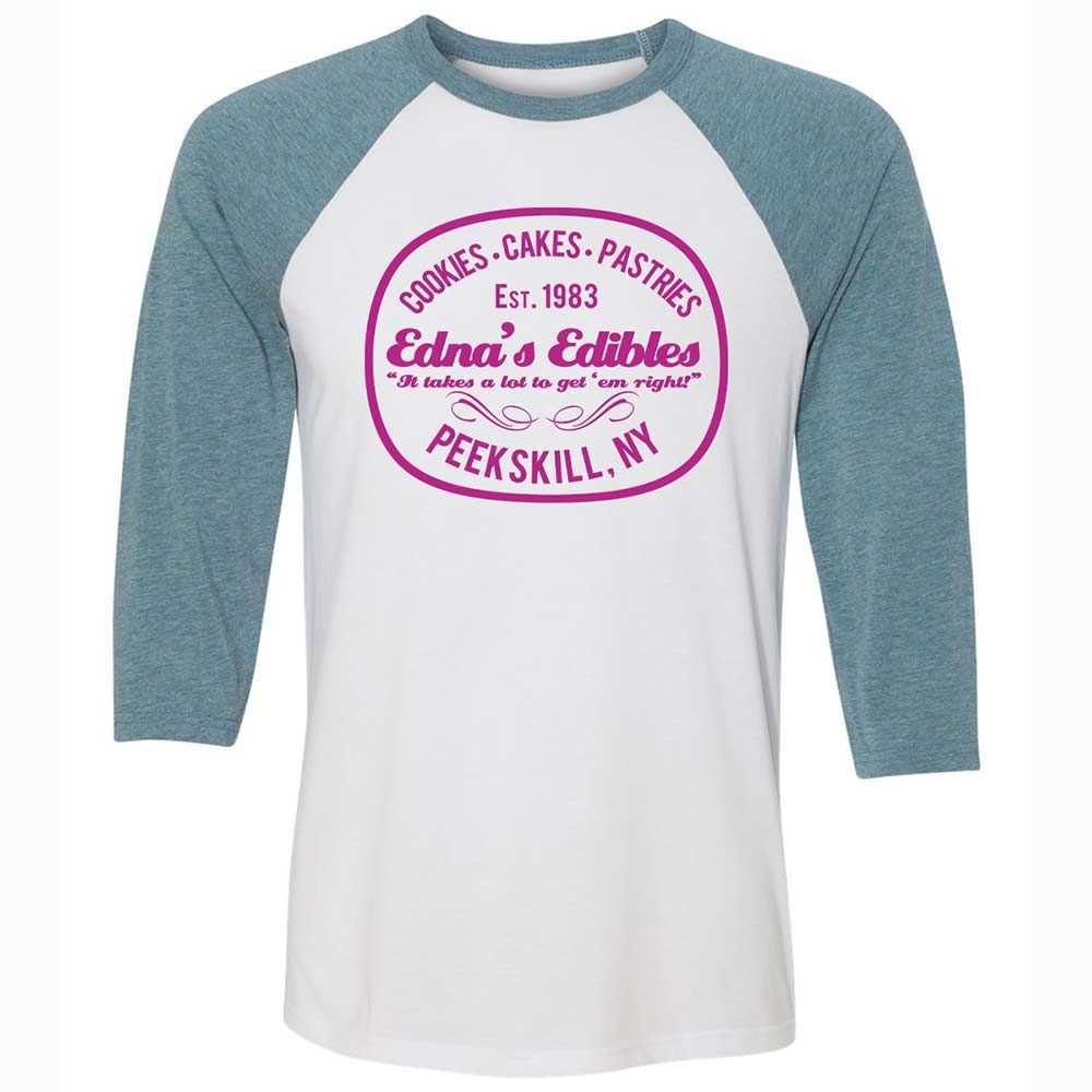 Unisex 3/4 Baseball Tee - T46LYMJ9 - White/Denim - 3