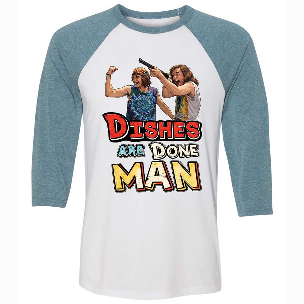 Unisex 3/4 Baseball Tee - PUUJK8LH - White/Denim - 3