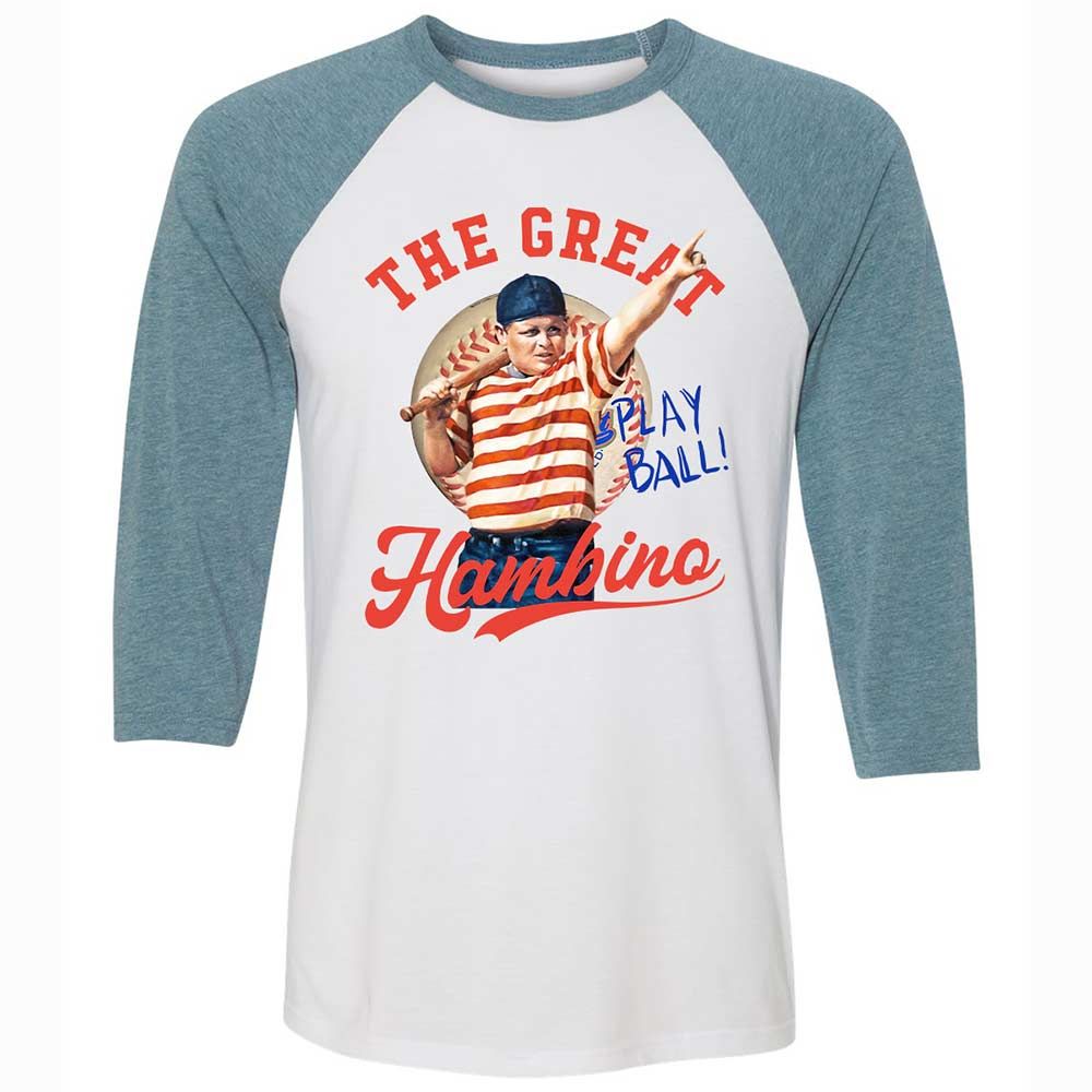Unisex 3/4 Baseball Tee - J1GQFXCL - White/Denim - 3