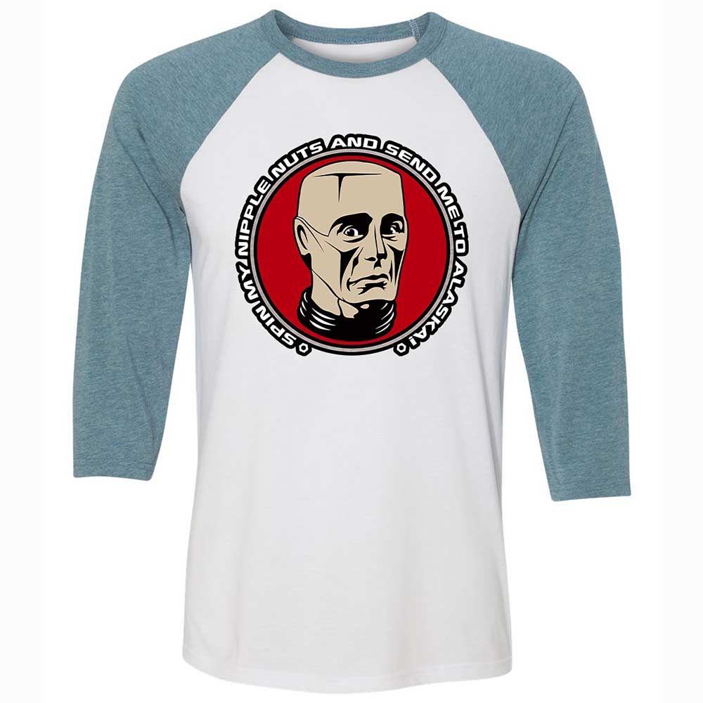Unisex 3/4 Baseball Tee - 1WRQ2HGK - White/Denim - 3