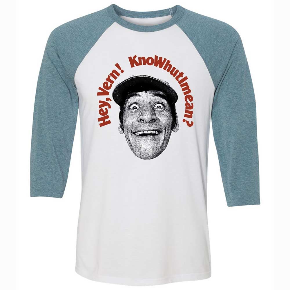 Unisex 3/4 Baseball Tee - XXH5D2YU - White/Denim - 3