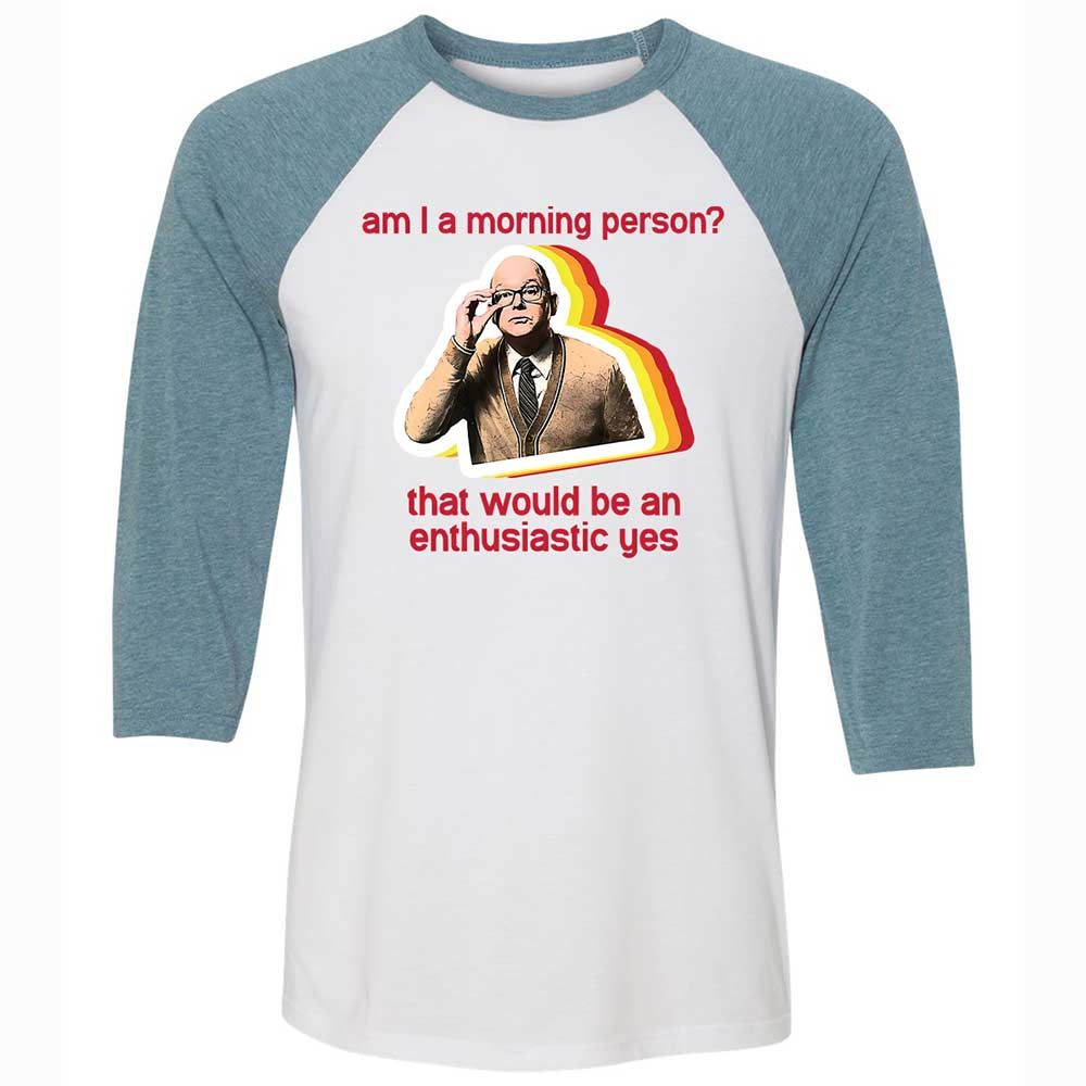 Unisex 3/4 Baseball Tee - N9TB6U2W - White/Denim - 3