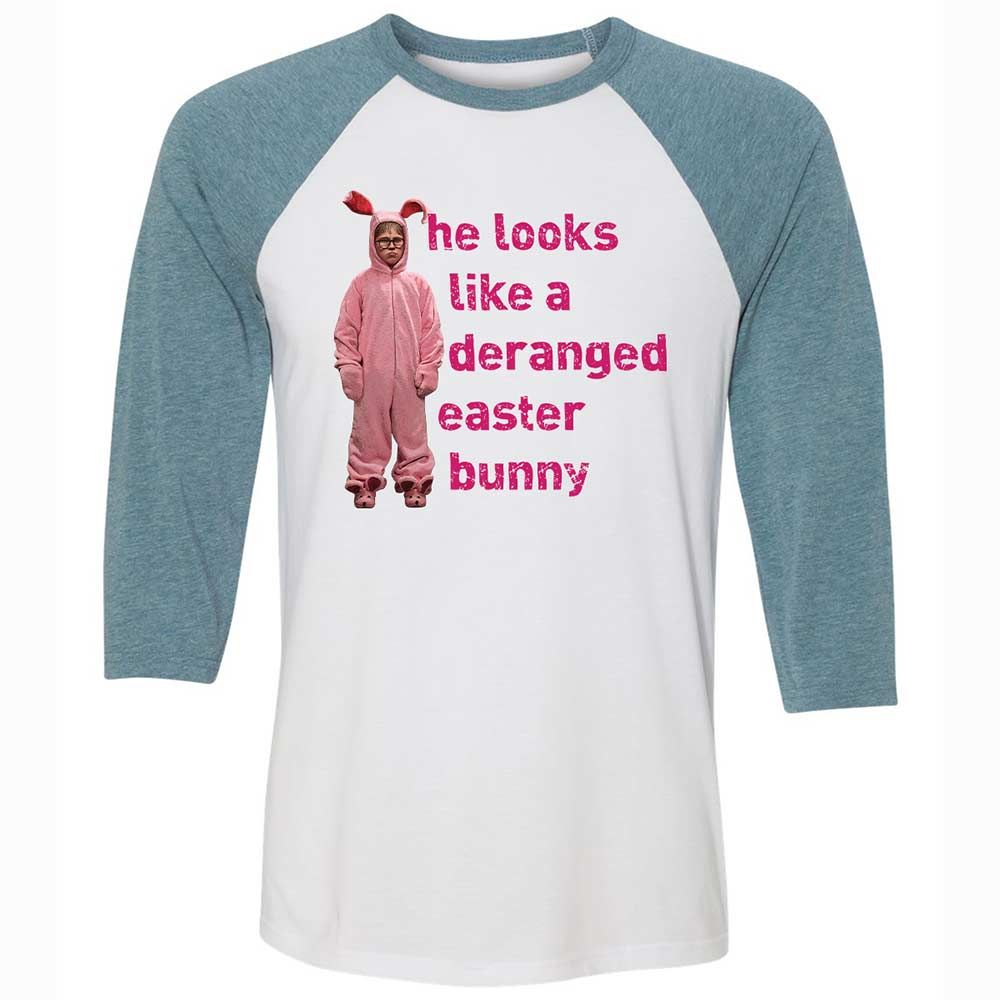 He Looks Like a Deranged Easter Bunny - White/Denim - 3