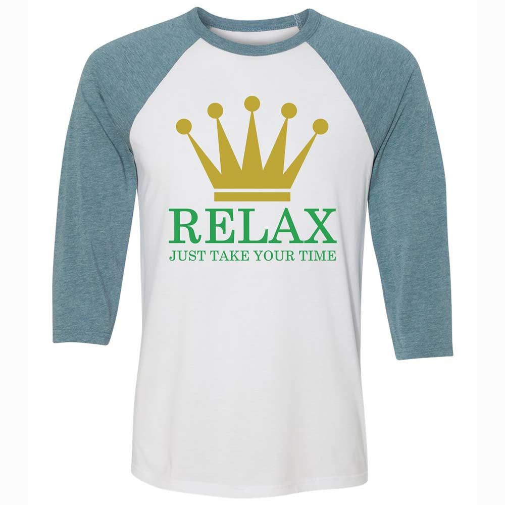 Relax Just Take Your Time - White/Denim - 3