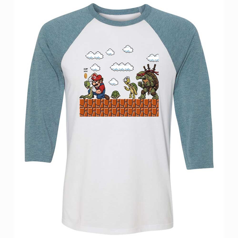 Turtle Trouble - White/Denim - 3