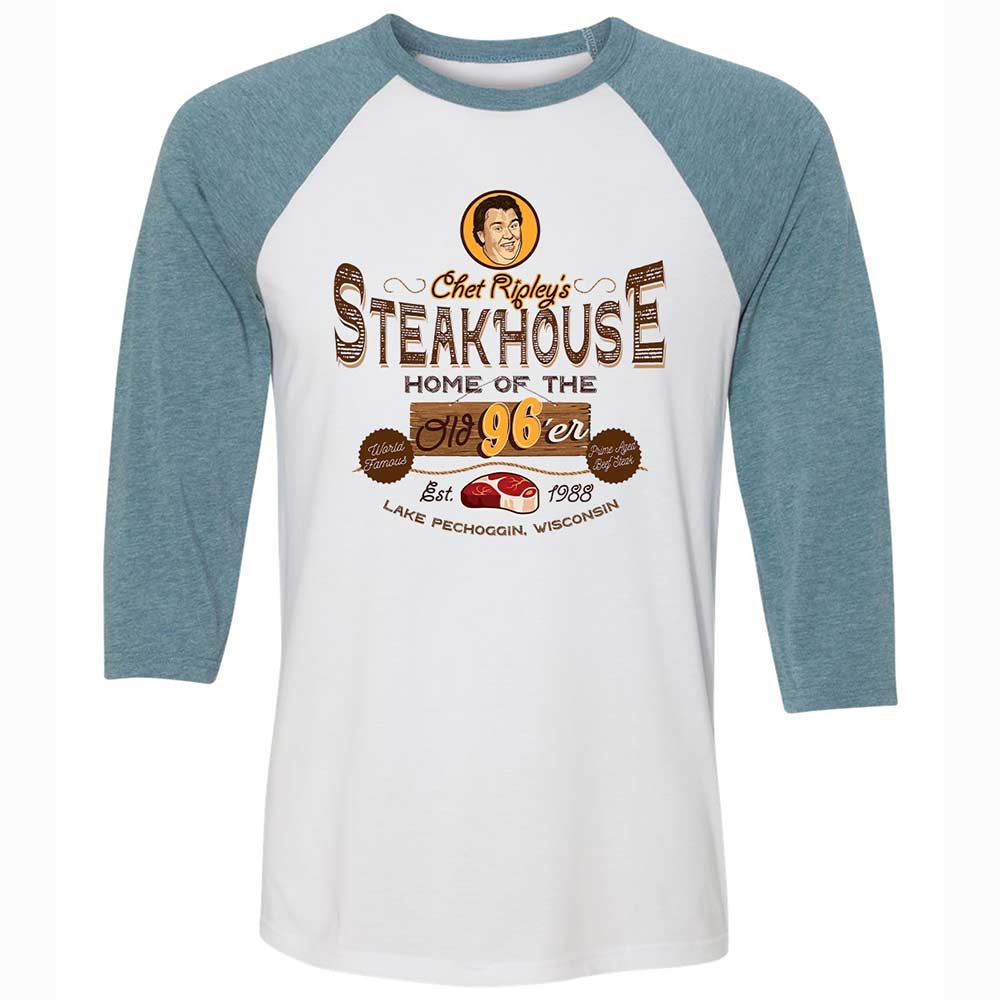 Unisex 3/4 Baseball Tee - 18MFWTJE - White/Denim - 3