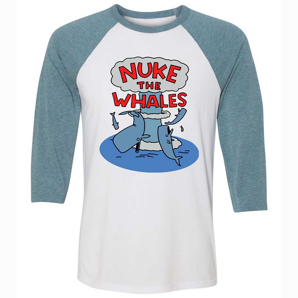 Nuke the Whales - White/Denim - 3