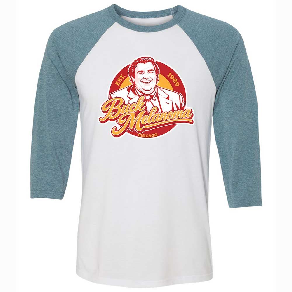 Unisex 3/4 Baseball Tee - KXPFMCRP - White/Denim - 3