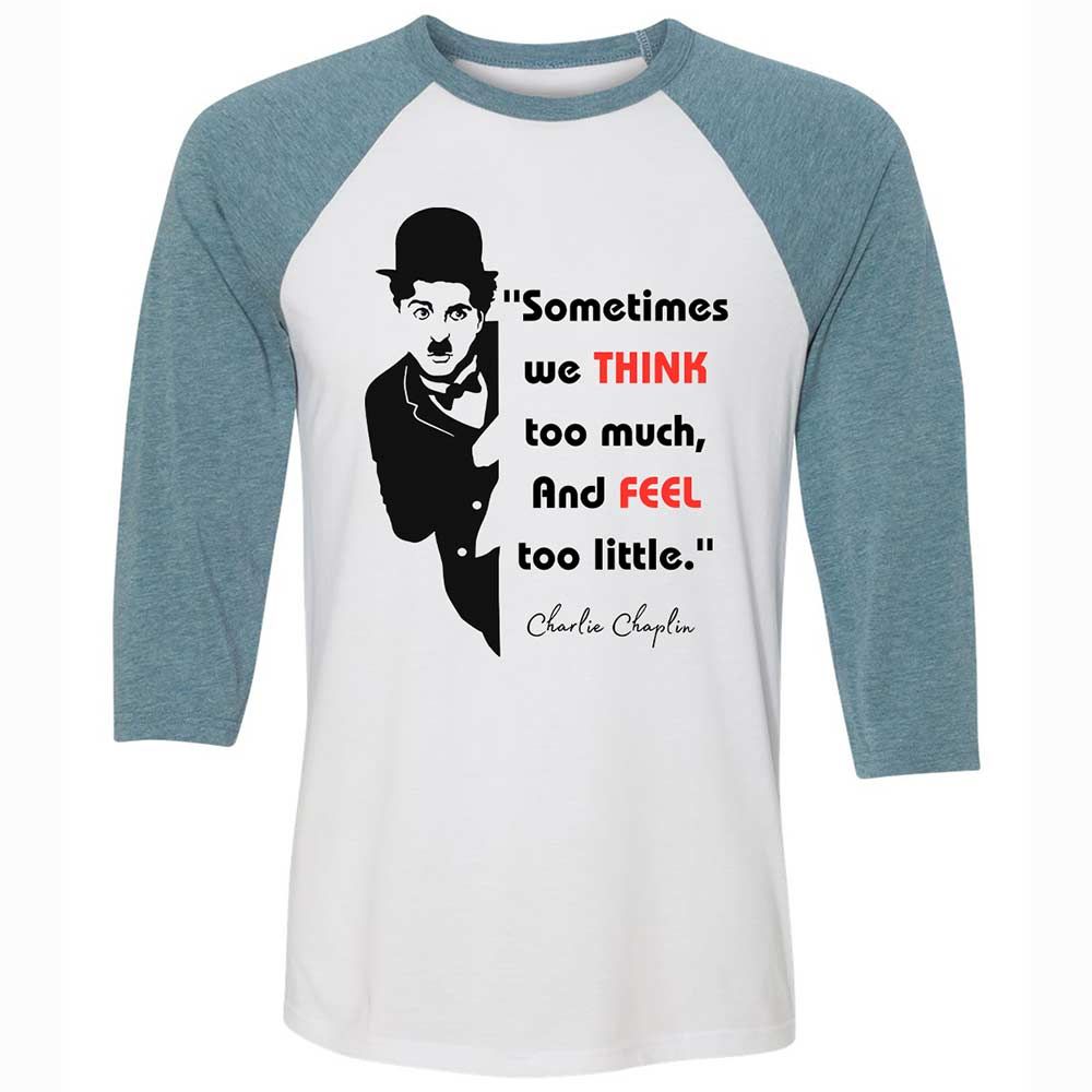 Sometimes we think too much - White/Denim - 3