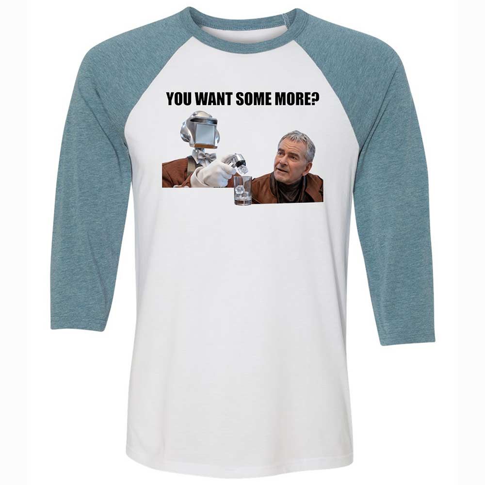 Unisex 3/4 Baseball Tee - SEBZ3B32 - White/Denim - 3