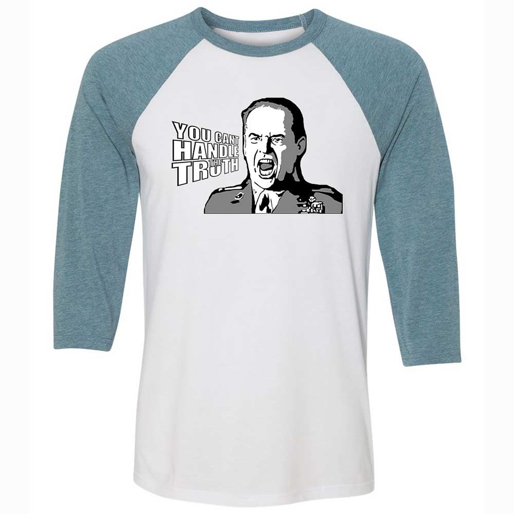 Unisex 3/4 Baseball Tee - MH8LG14V - White/Denim - 3