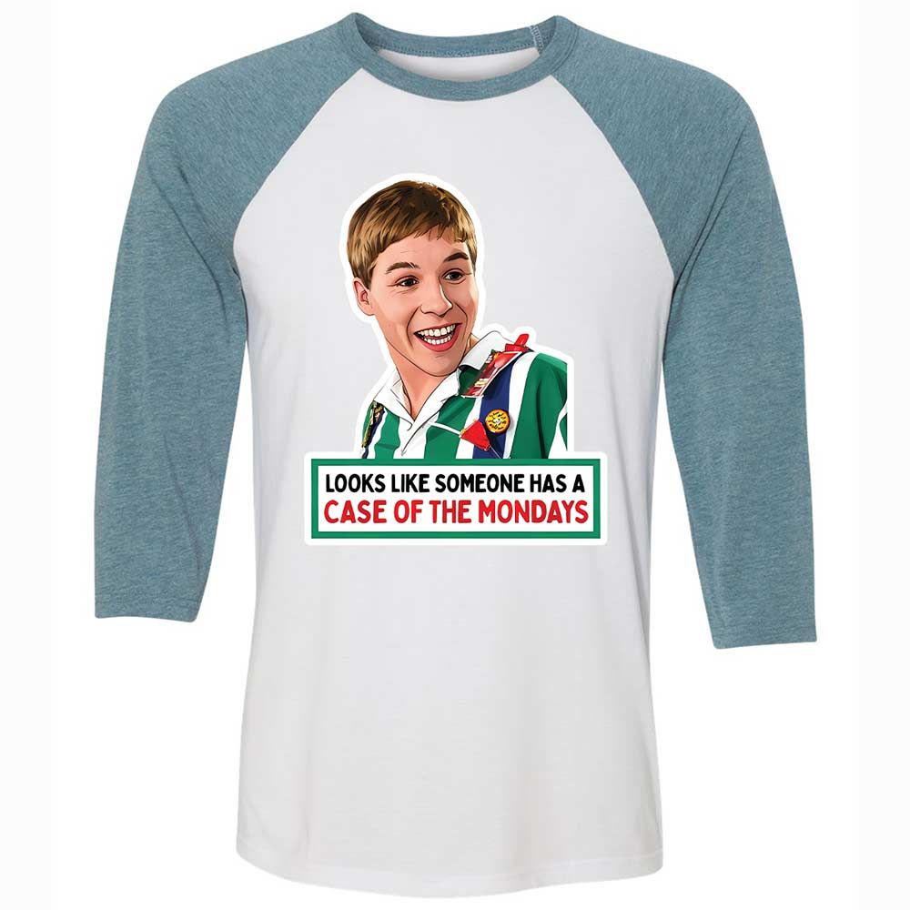 Unisex 3/4 Baseball Tee - BRG3Y9LG - White/Denim - 3