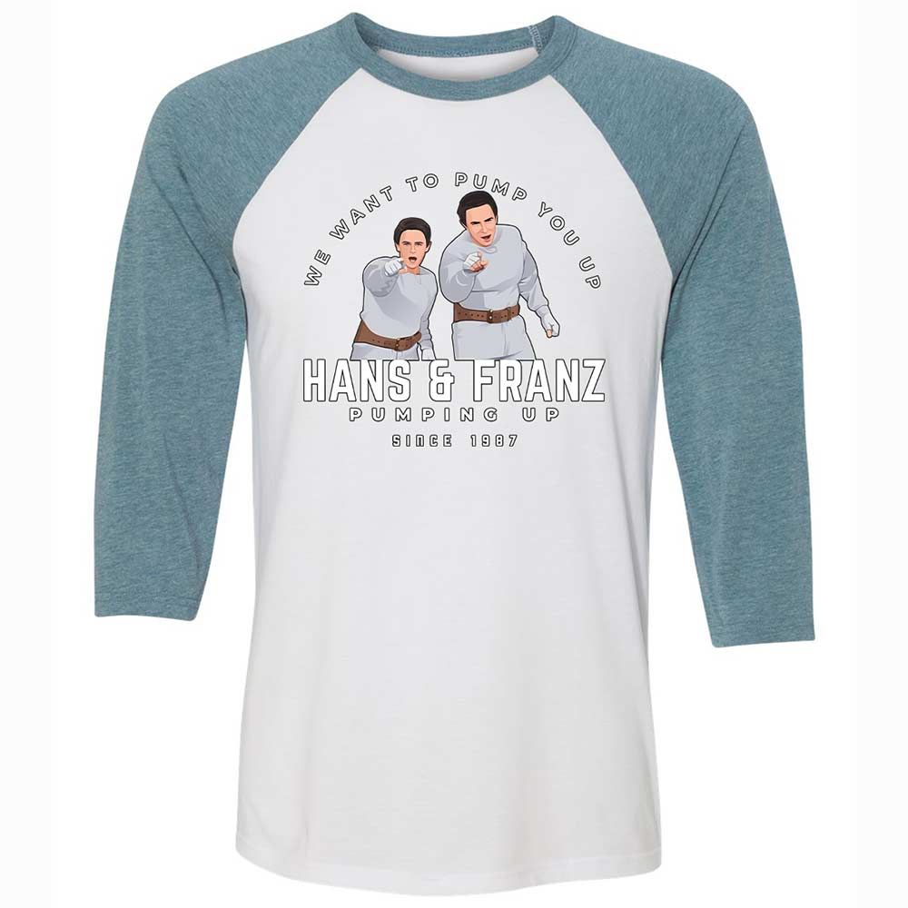 Unisex 3/4 Baseball Tee - UMXP4Y1E - White/Denim - 3