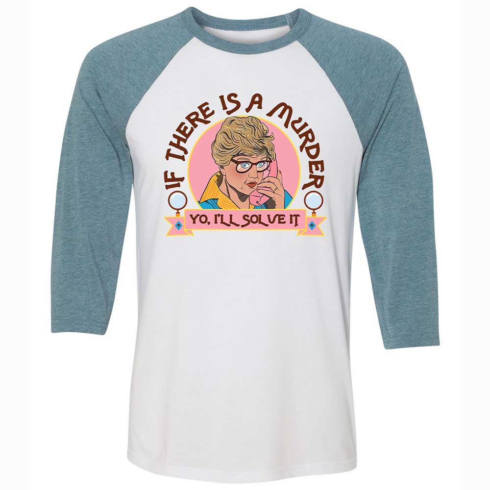 Unisex 3/4 Baseball Tee - UB4PL2WX - White/Denim - 3