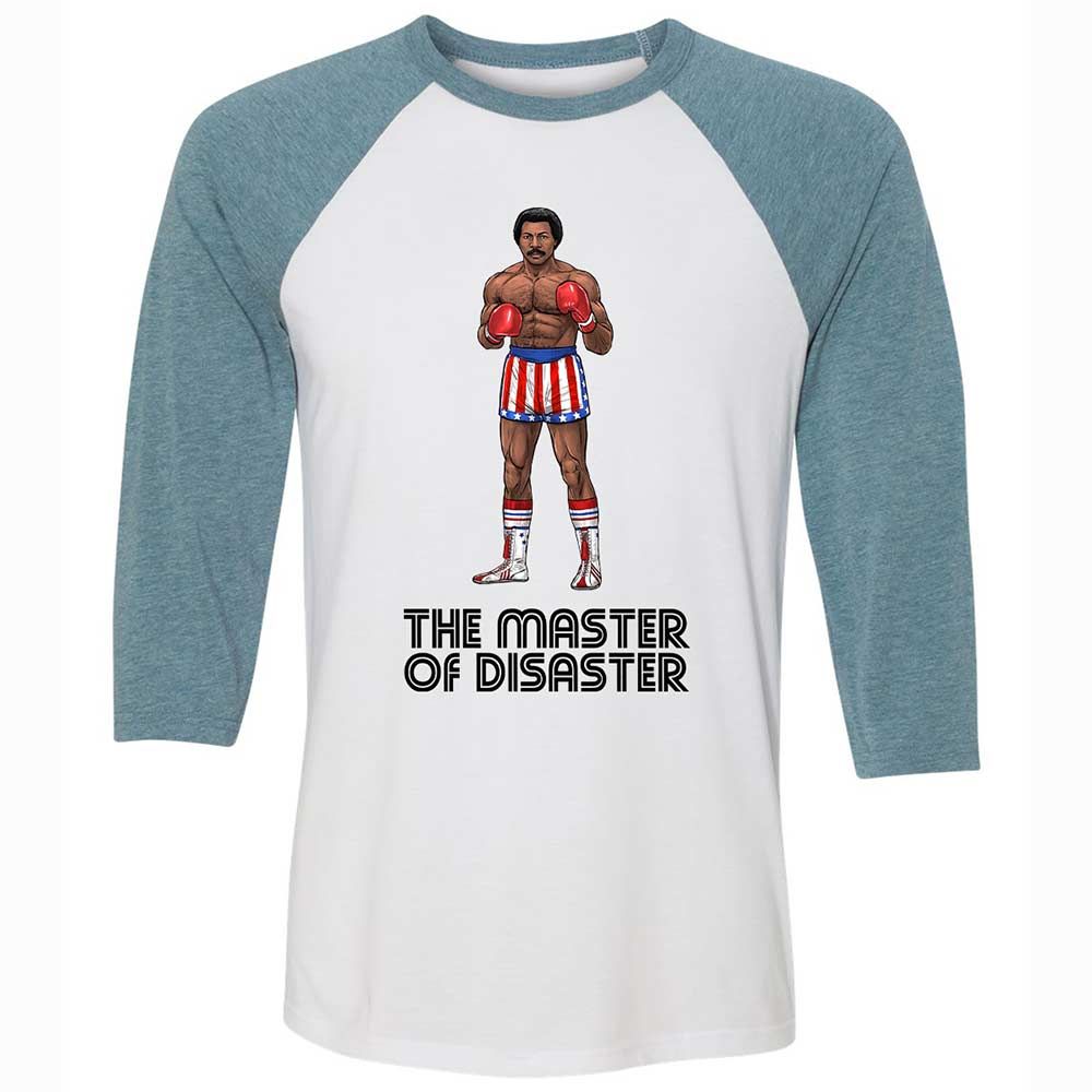 Unisex 3/4 Baseball Tee - CWBFW3L8 - White/Denim - 3