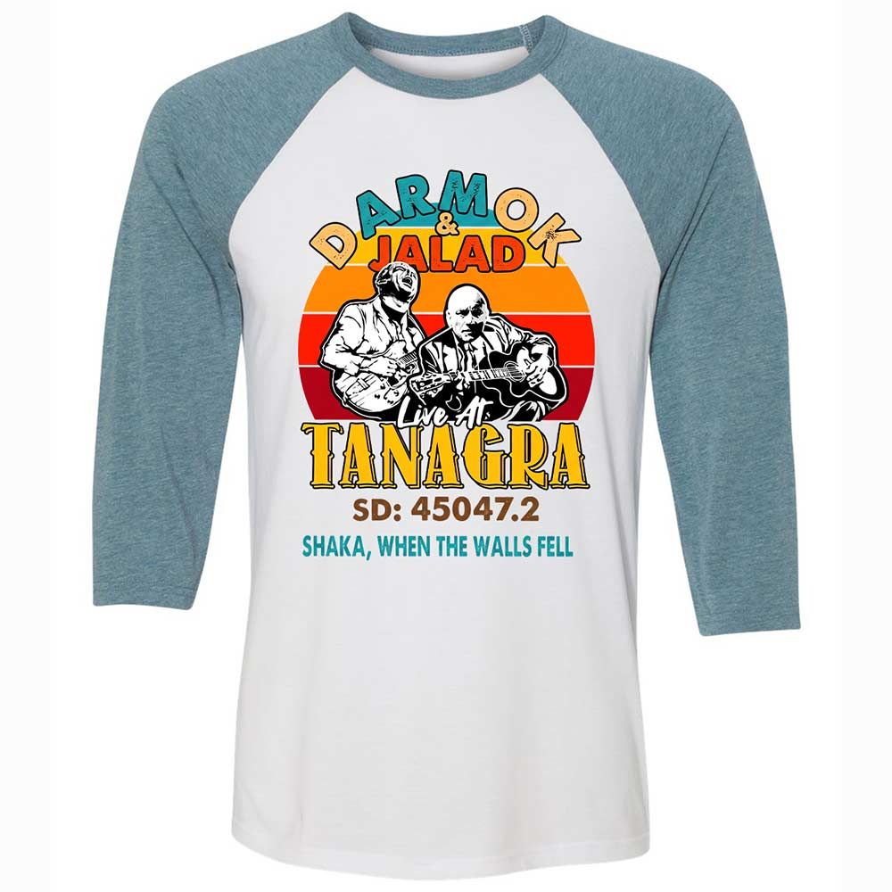 Unisex 3/4 Baseball Tee - 265KY4NY - White/Denim - 3