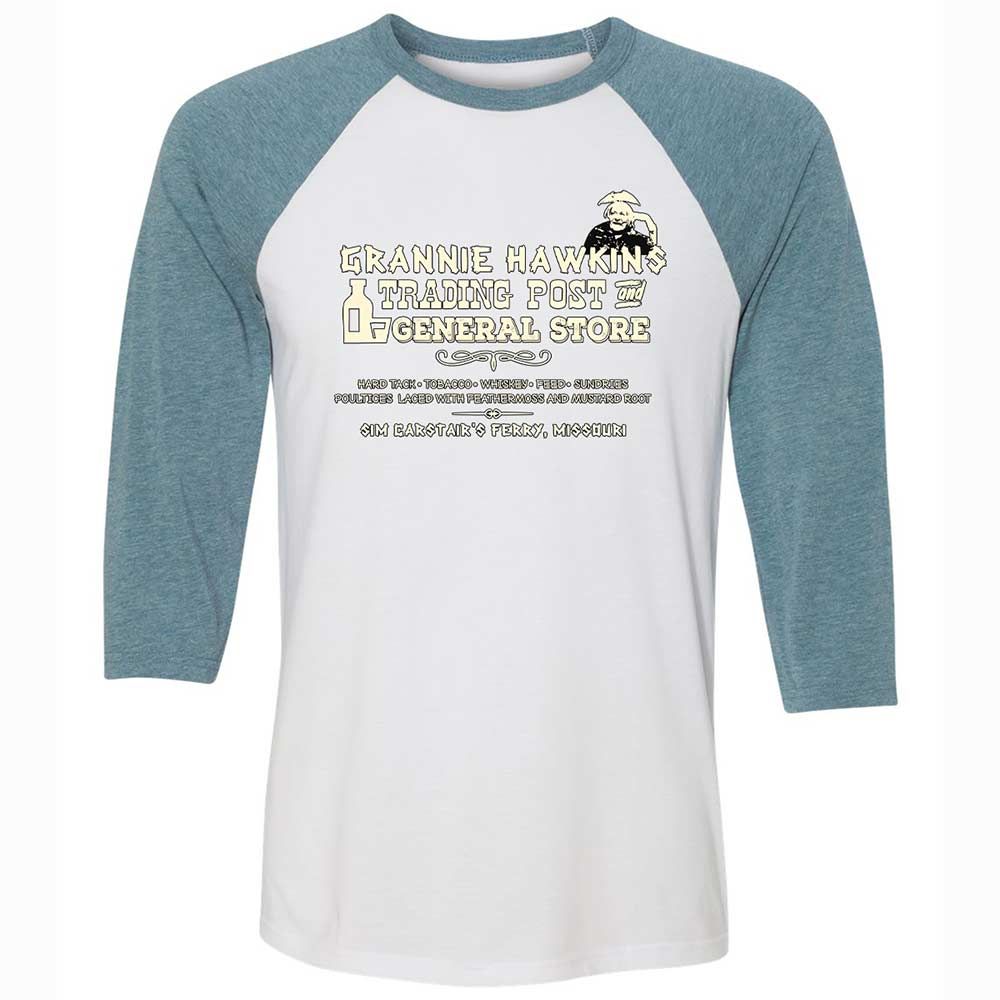 Unisex 3/4 Baseball Tee - GP4HXGM1 - White/Denim - 3