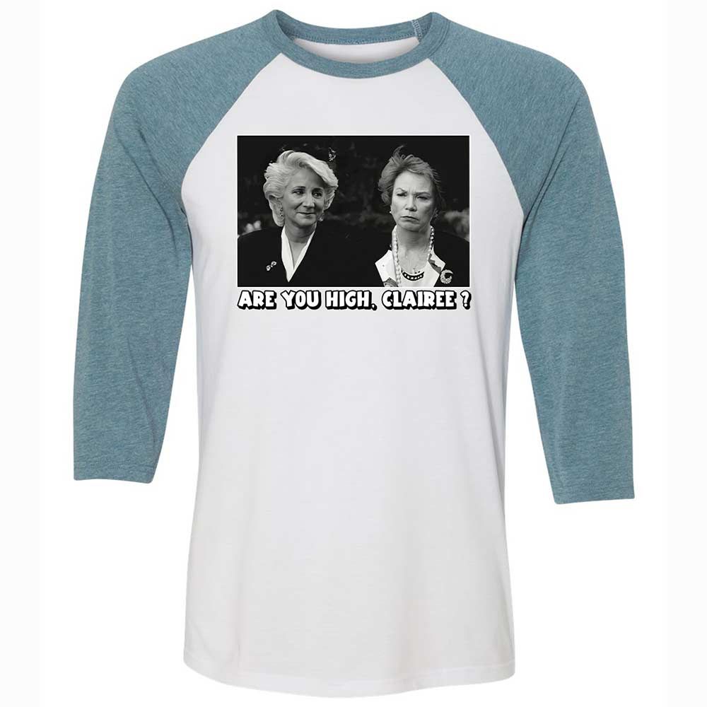 Unisex 3/4 Baseball Tee - TL778VGM - White/Denim - 3