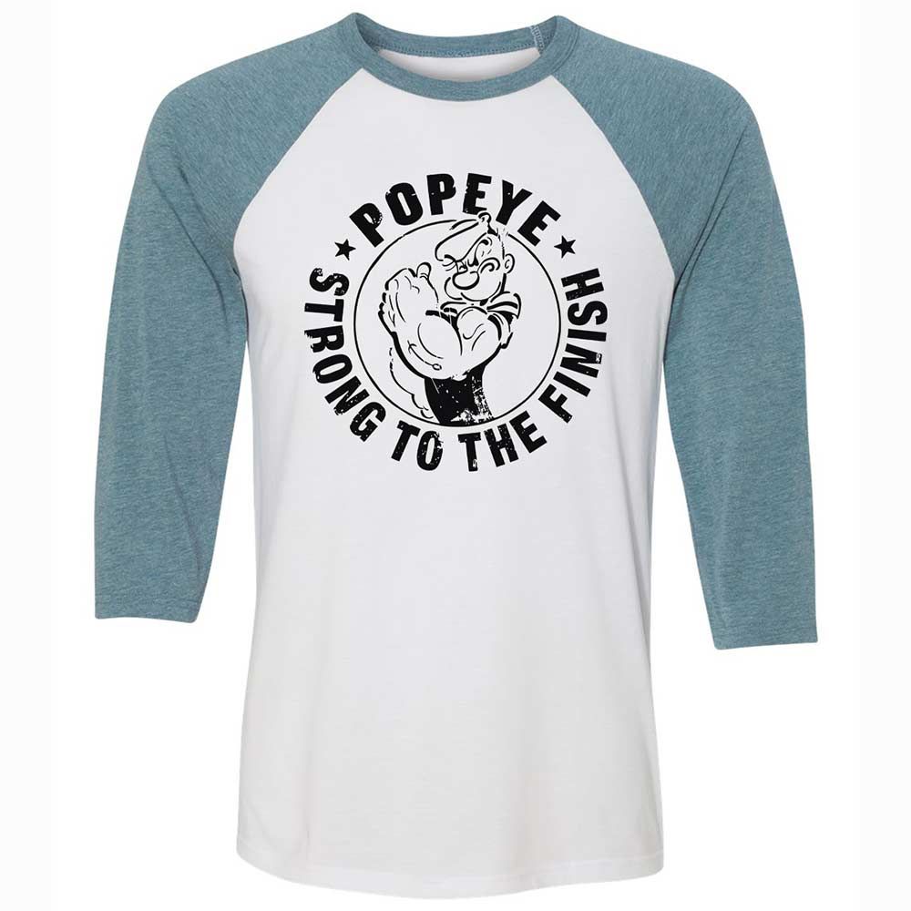 Unisex 3/4 Baseball Tee - 9WKWUFMW - White/Denim - 3