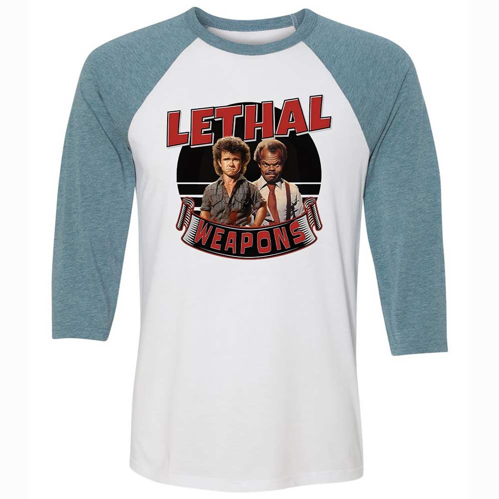 Unisex 3/4 Baseball Tee - NRHMJU1K - White/Denim - 3